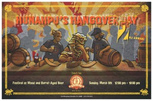 This flyer from the 2nd annual Hunahpu Hangover Day captures the essence of the event.
