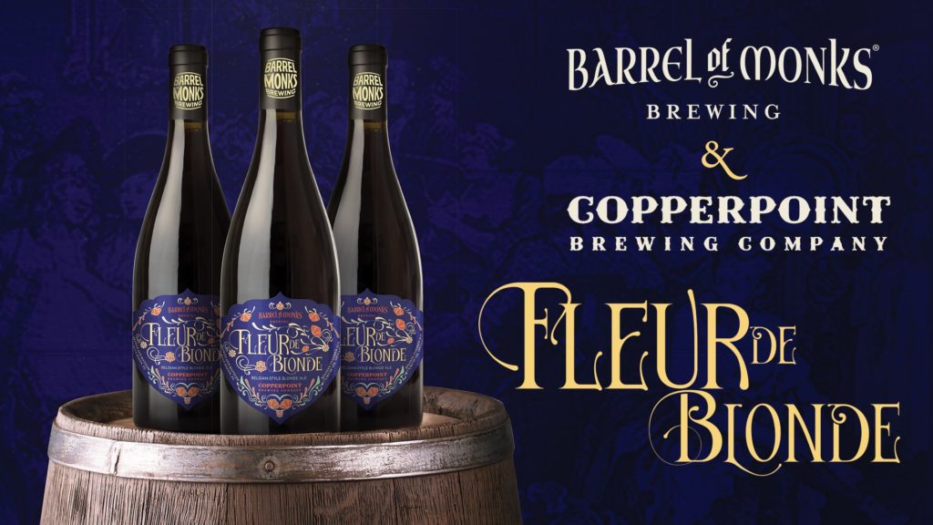 Barrel of Monks and Copper Point Brewing collaboration Fleur de Blonde