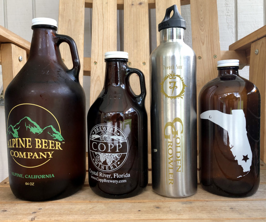 Growlers can be repurposed into water-holders during a hurricane