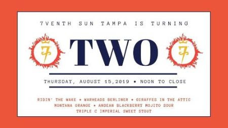 7venth Sun Seminole Heights Second Anniversary