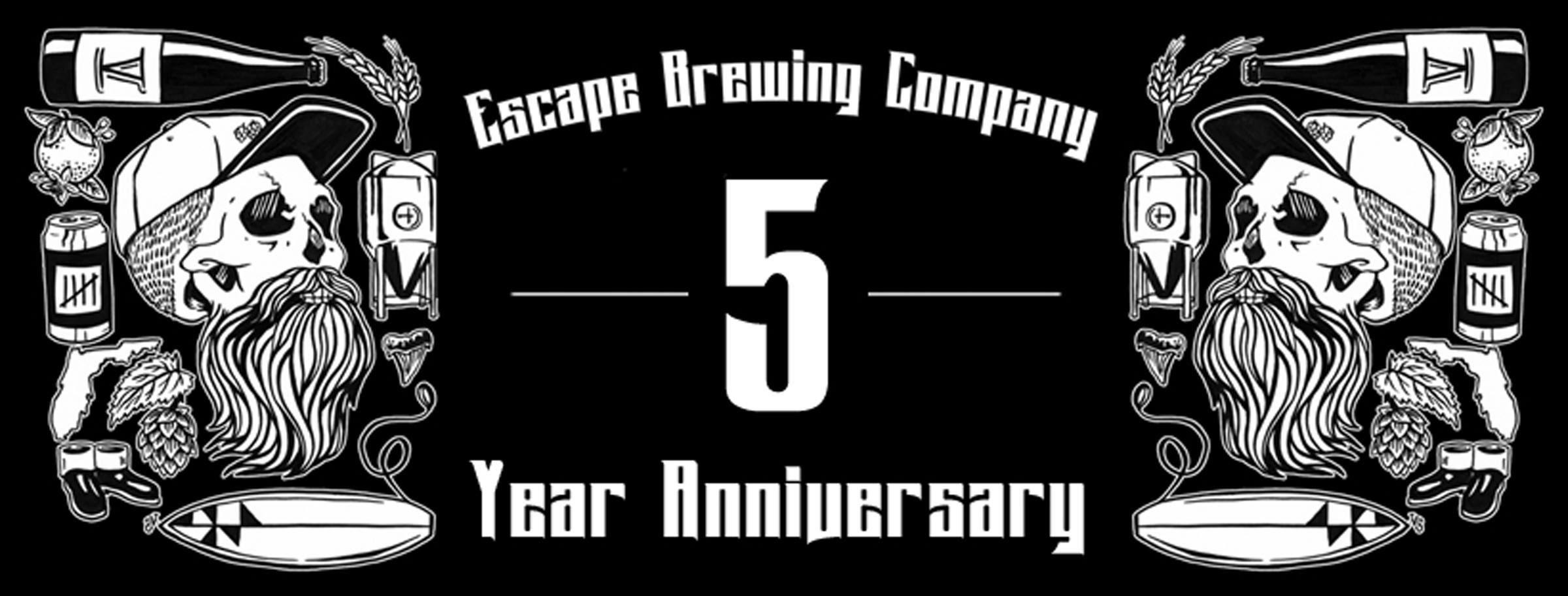 Escape Brewing 5th Anniversary logo
