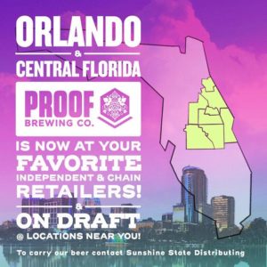 Proof Brewing now available in Orlando