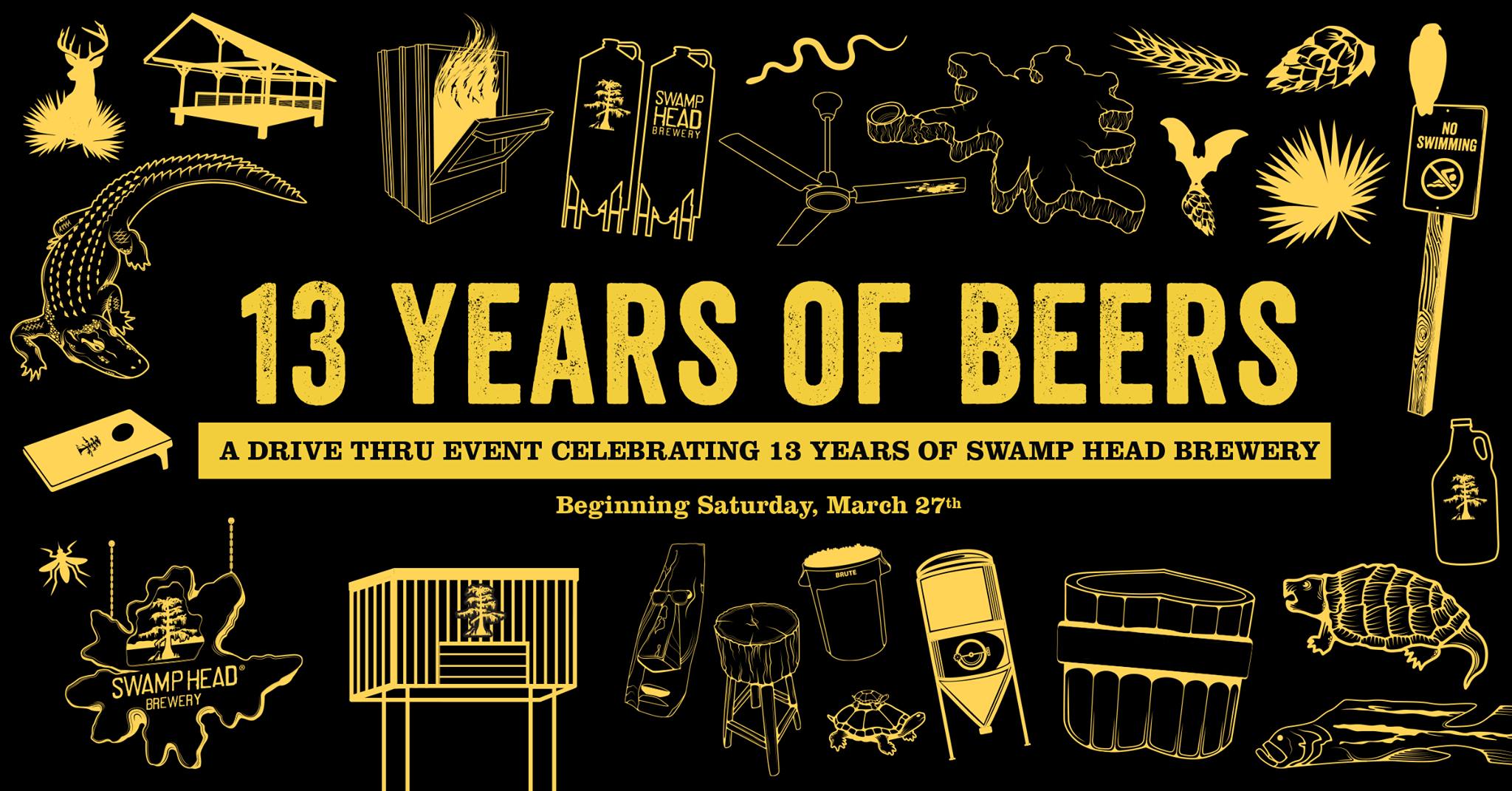 Swamp Head Brewery - 13 Beers for 13 Years event