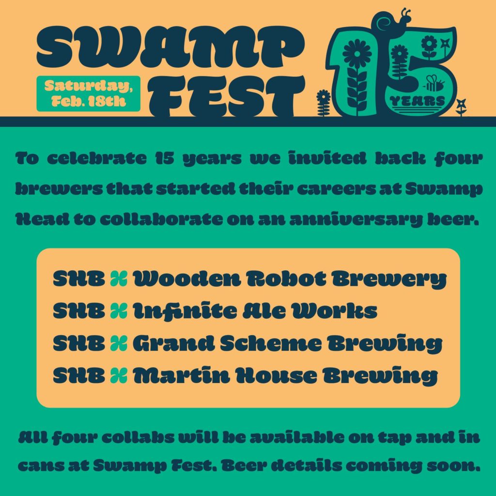 Swamp Head Brewery collab beer list