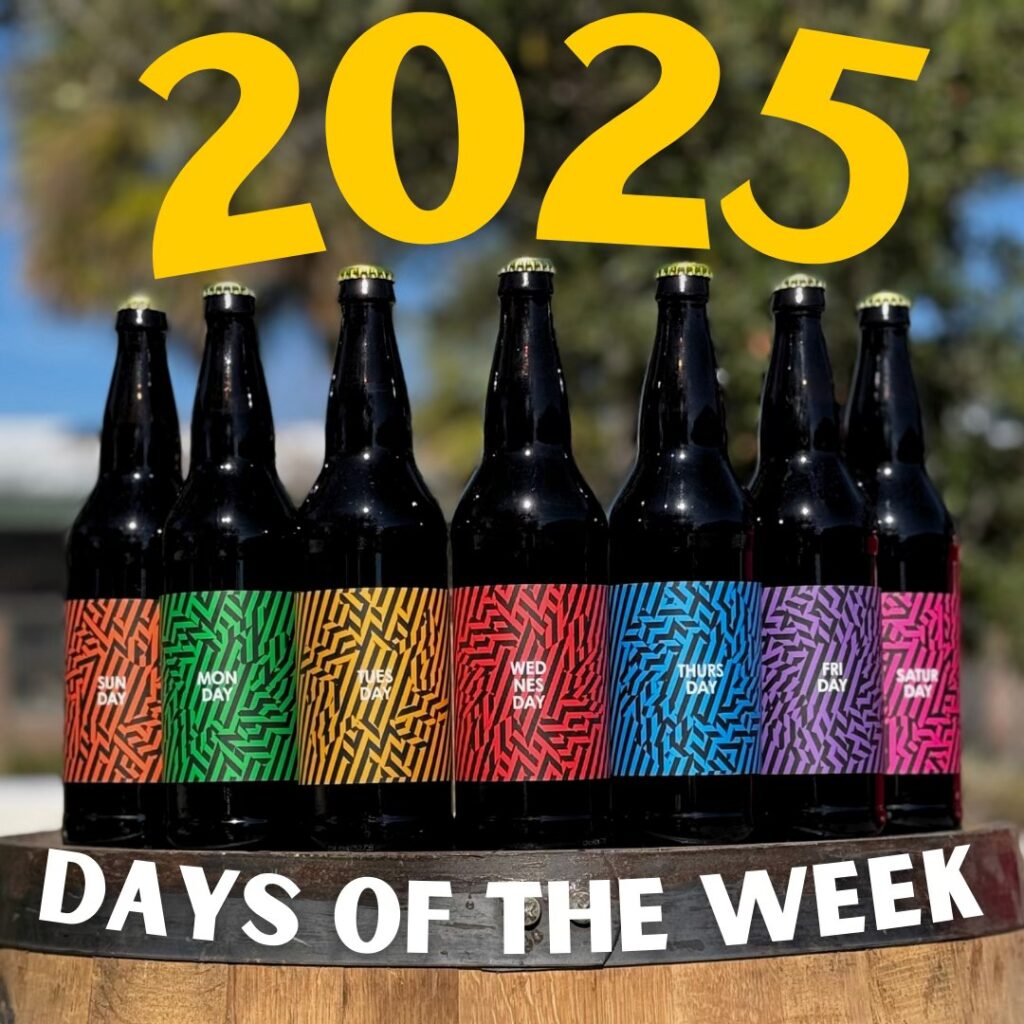 Cycle Brewing Days of the Week 2025