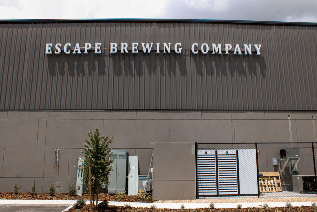 Escape Brewing Company exterior sign